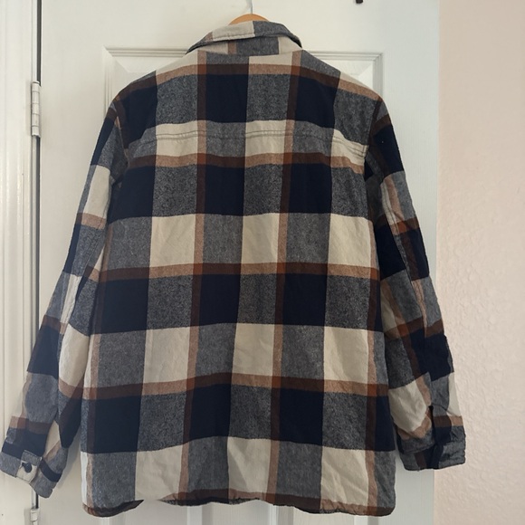 Levi’s Men’s Quilted Lined Plaid Button Front Full Zip Shacket Jacket Size Large - Picture 6 of 8